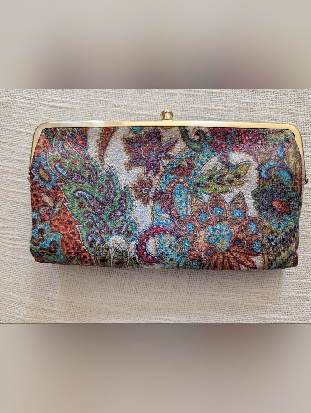 HOBO Lauren Regal Floral Paisley Frame Clutch Wallet - Multicolor